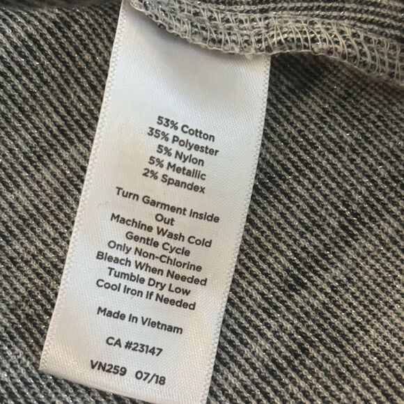 Talbots Medium Jacquard Dot Houndstooth Knit Bateau Neck Sweater Top Black/White - Picture 12 of 12